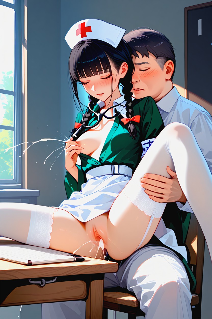 Gothic Hospitals, Perfect Anatomy, Side View Hentai AI Porn