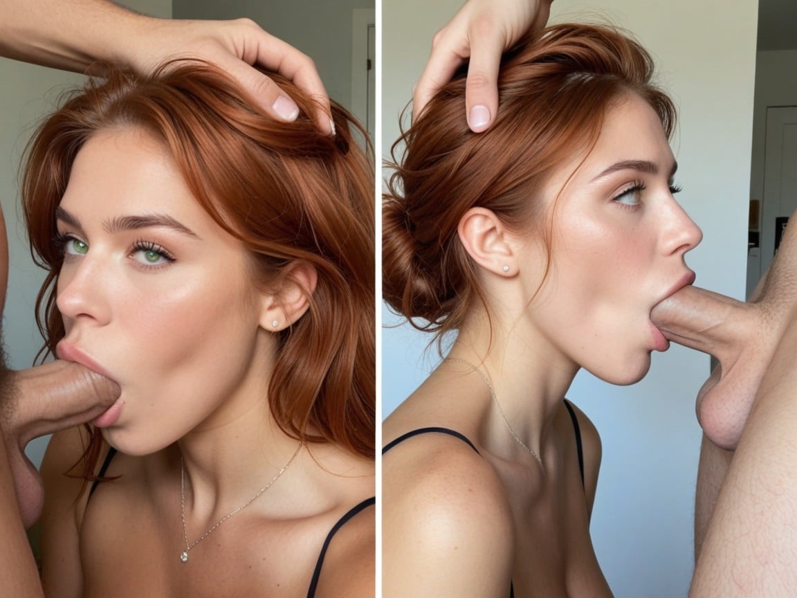 Deepthroat, 18+, Side View AI Porn