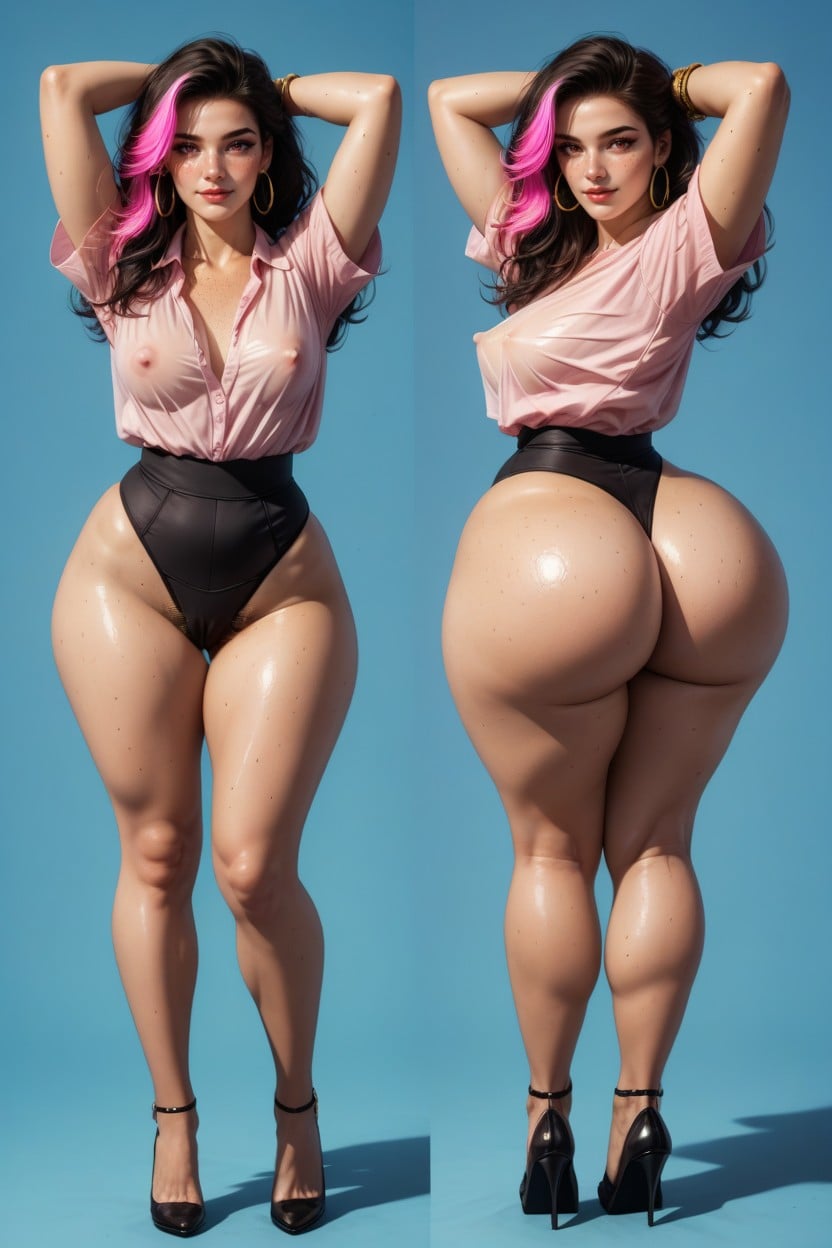 Large Pink Erect Nipples, Ultra Fair Skin, Extremely Happy Porno IA