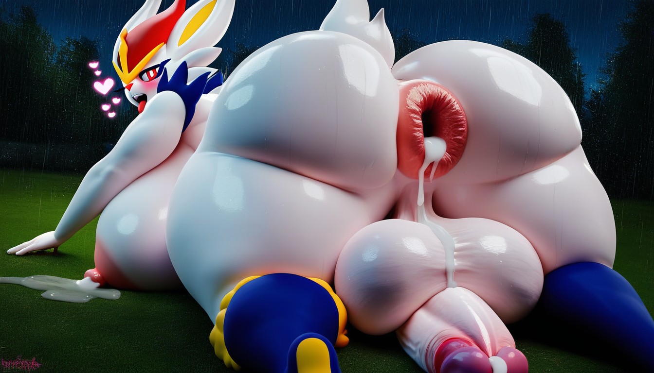 Anus Filled With Cum, Chubby Futa, Busty Furry AI Porn
