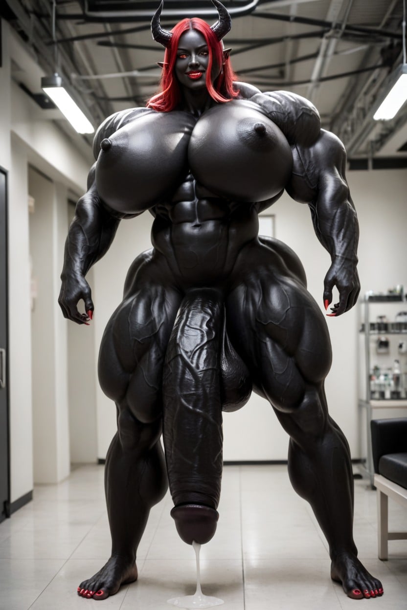 Bodybuilder, Seductive Pose, Cosplay Porno shemale IA