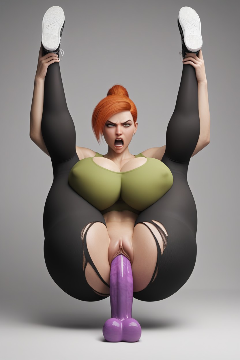 Full View, Legs Open Wide, Perfect Face AI Porn