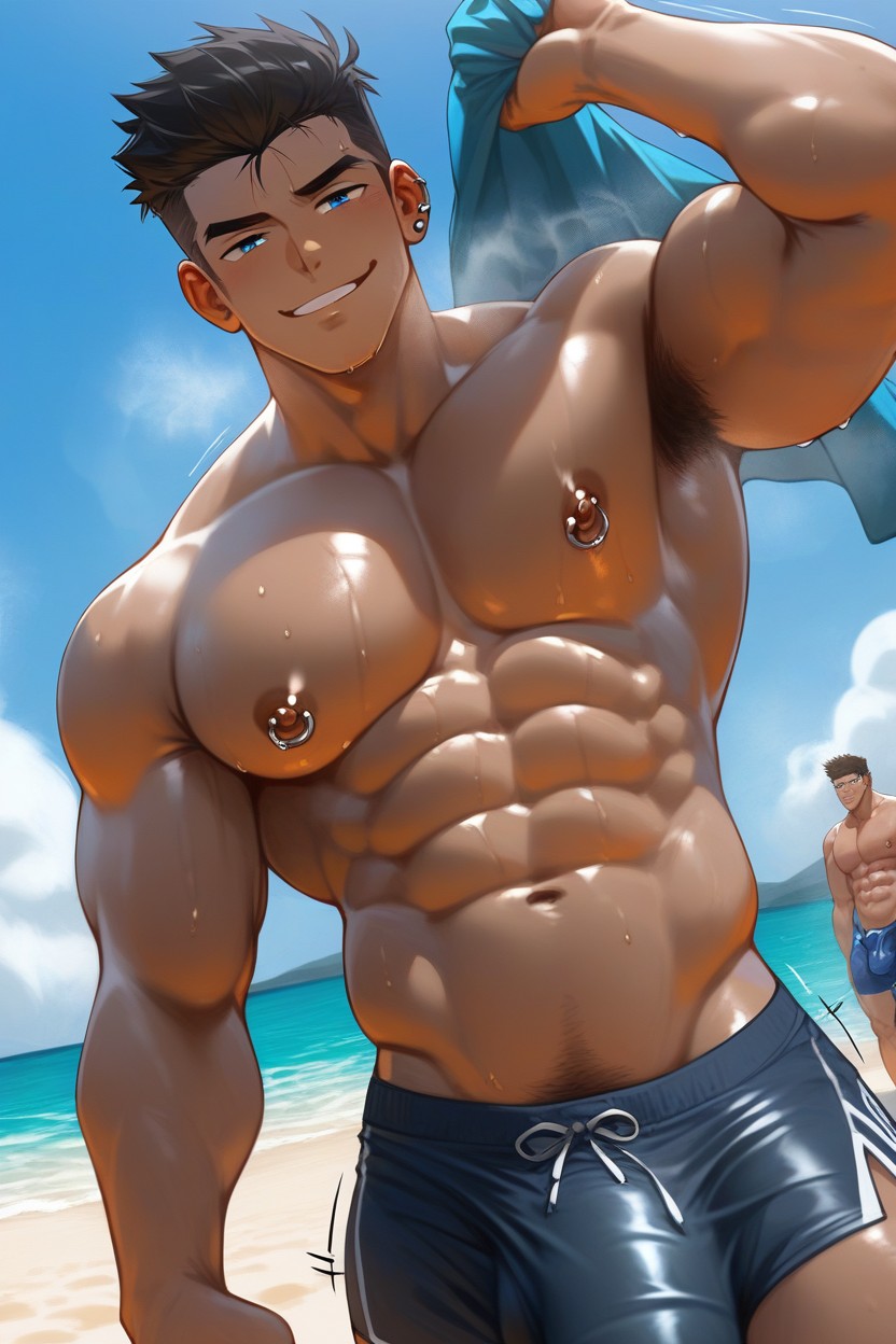 Fit, Big Bulge, Dry AI Gay Porn