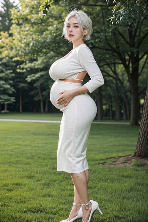 Extremely Oversize Gigantic Breast, 18+, 公園 アジアのAIポルノ