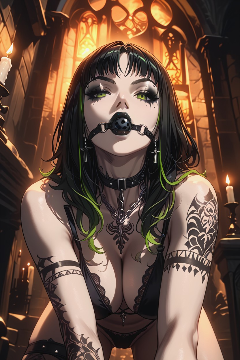 Black Lips, Side View, Bottom Up Hentai AI Porn