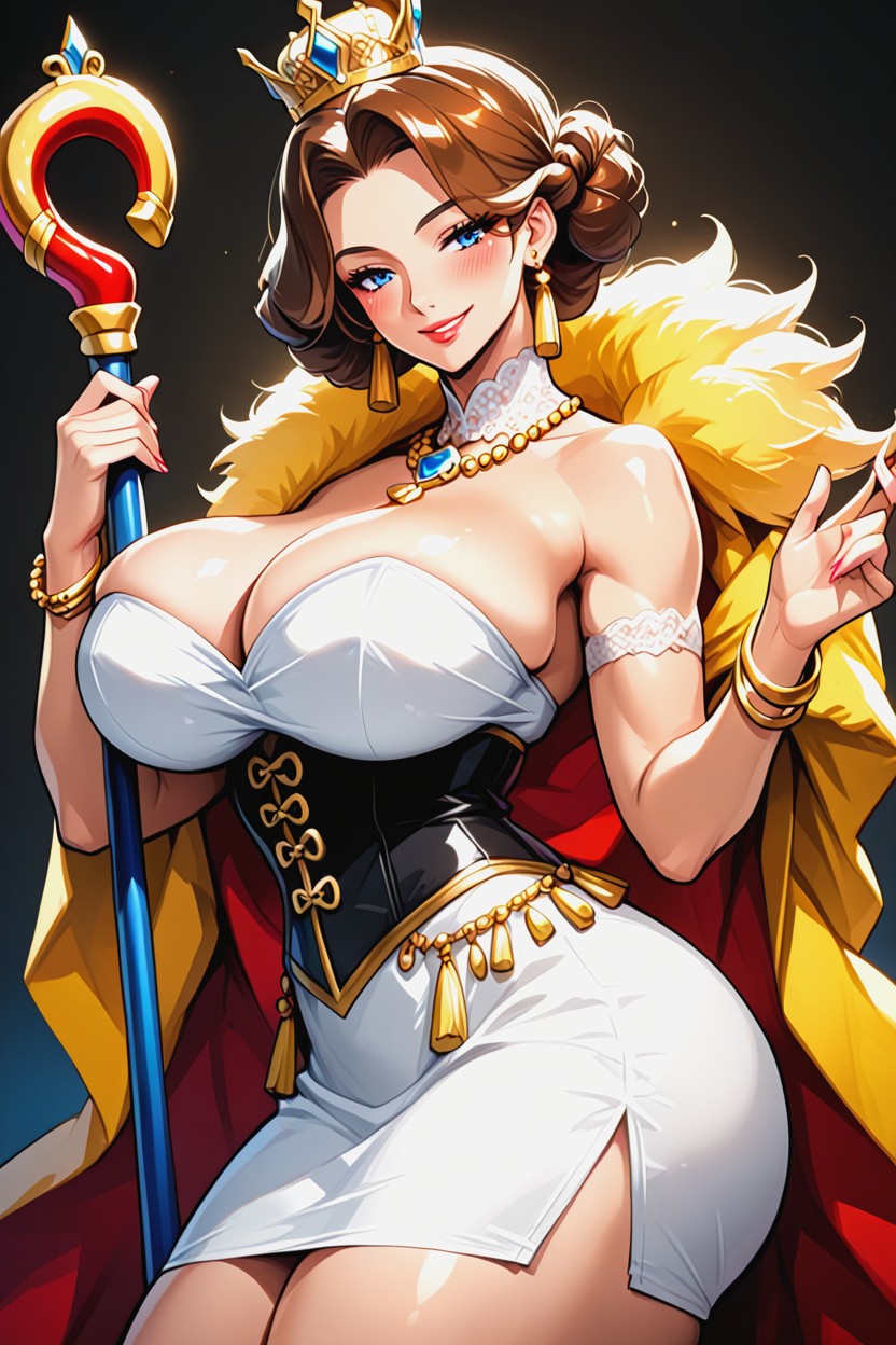 Mischievous (smiling While Blushing), A Perfect Waist, 25+ Hentai AI Porn