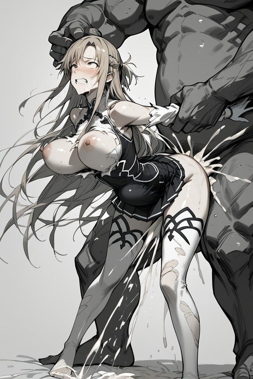 Sword Art Online Outfit, Perfect Waist, Splash Hentai AI Porn