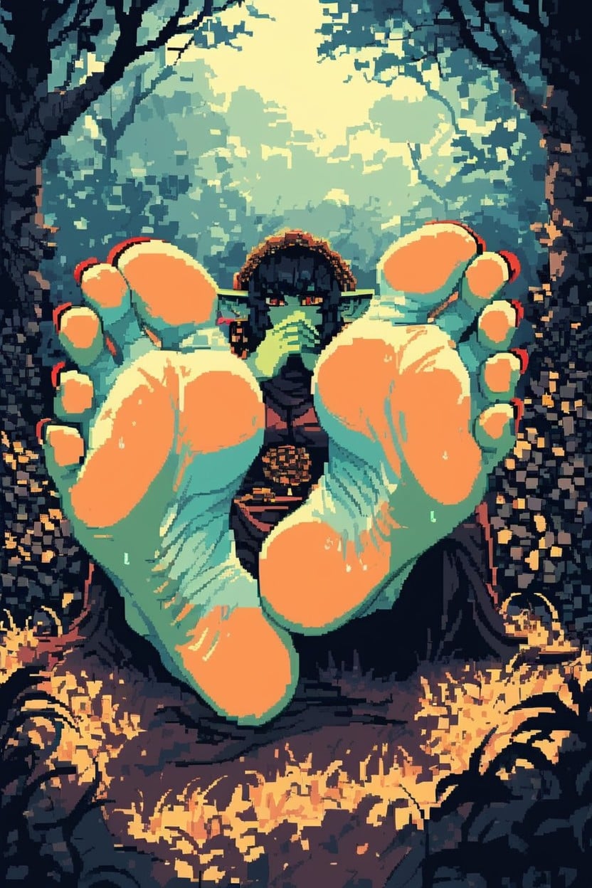 Huge Soles, Toe Scrunch, Artist Zp AI Porn