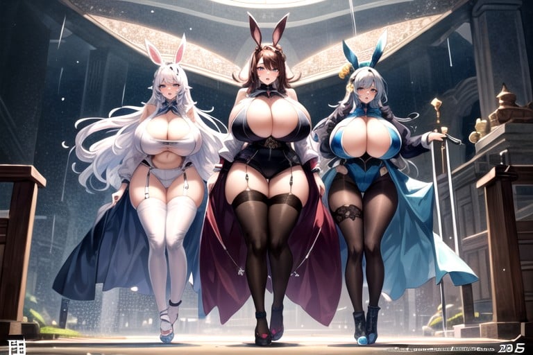 Giant Breasts, Очень Большая Задница, Boobs Are Bigger Than Her Body AI Porn