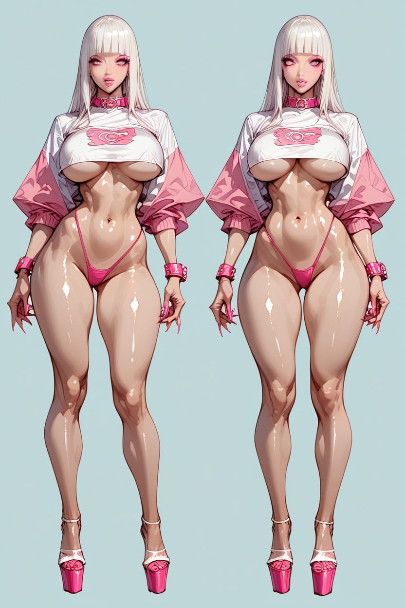 Pink Choker, Multiple Poses, 25+ Hentai AI Porn