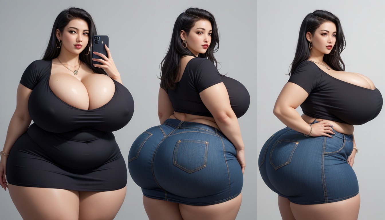 The Most Perfect Face, Multiple Views, 18+ BBW AI Porn