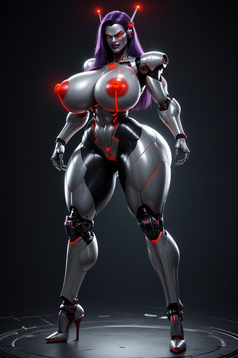 Robot, Thick Fat Thighs, Evil Grin AI Porn