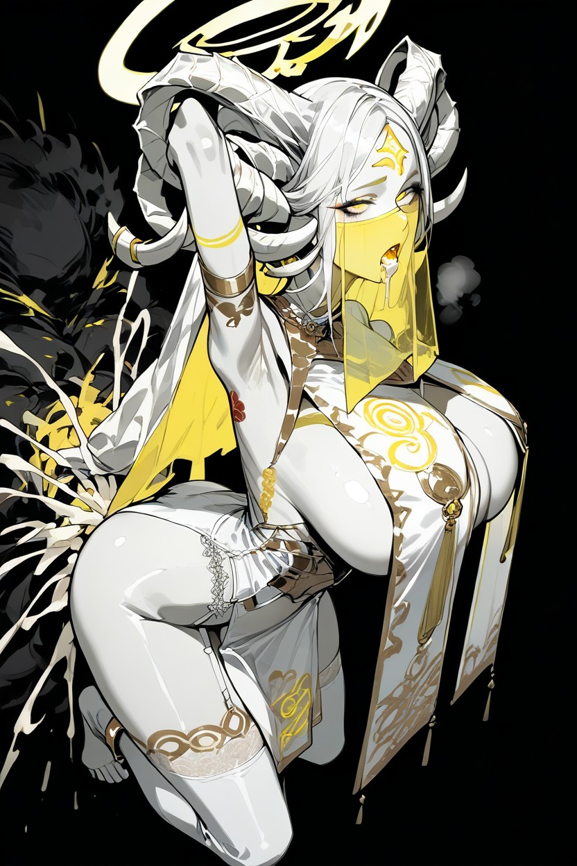 Goddess, Side View, Horny Face Hentai AI Porn