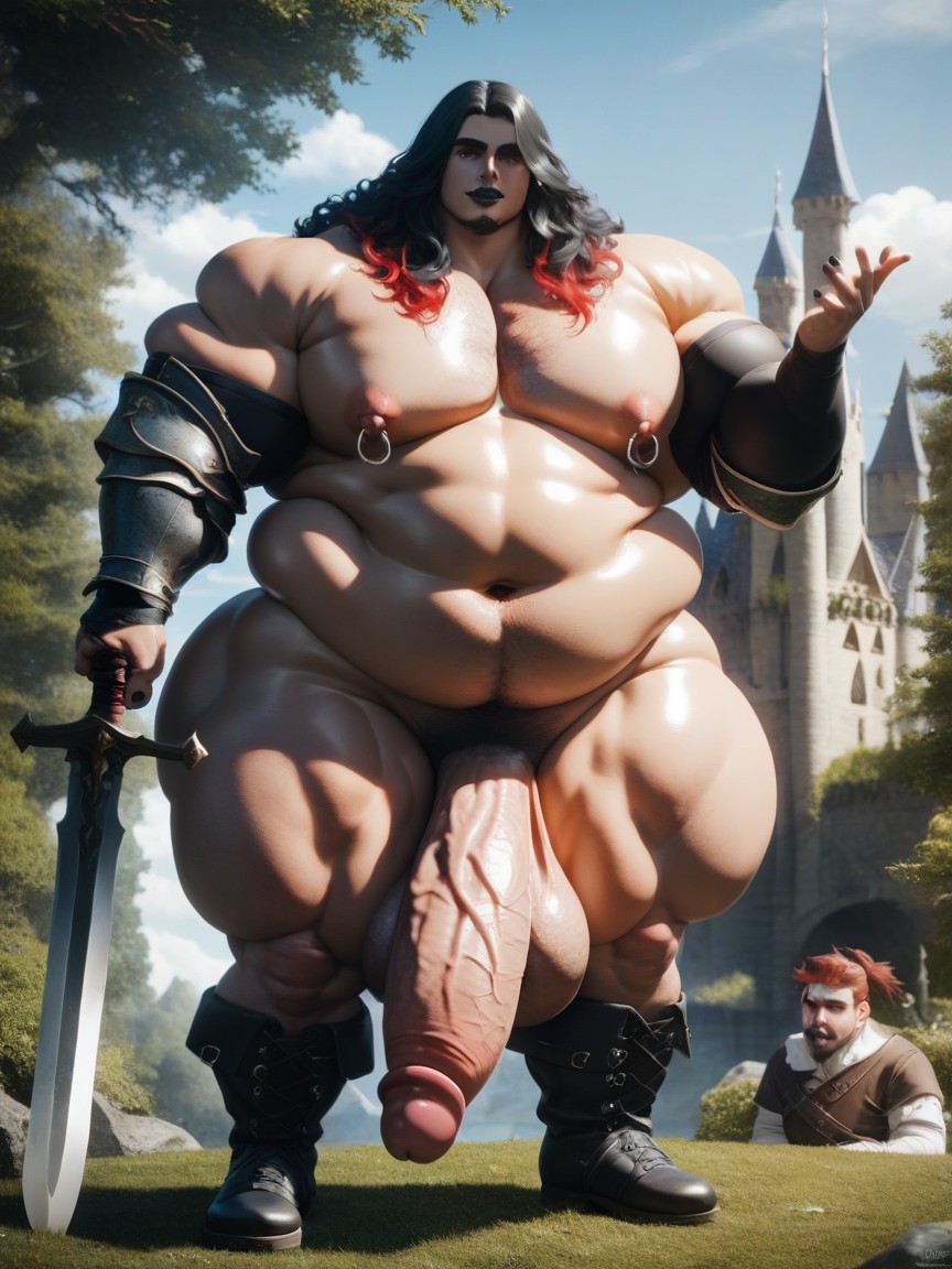 18+, Impossibly Long Hyper Penis, High Resolution AI Gay Porn
