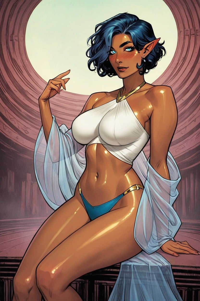 Wants Sex, Dark Tanned Skin, Perfect Body Hentai AI Porn