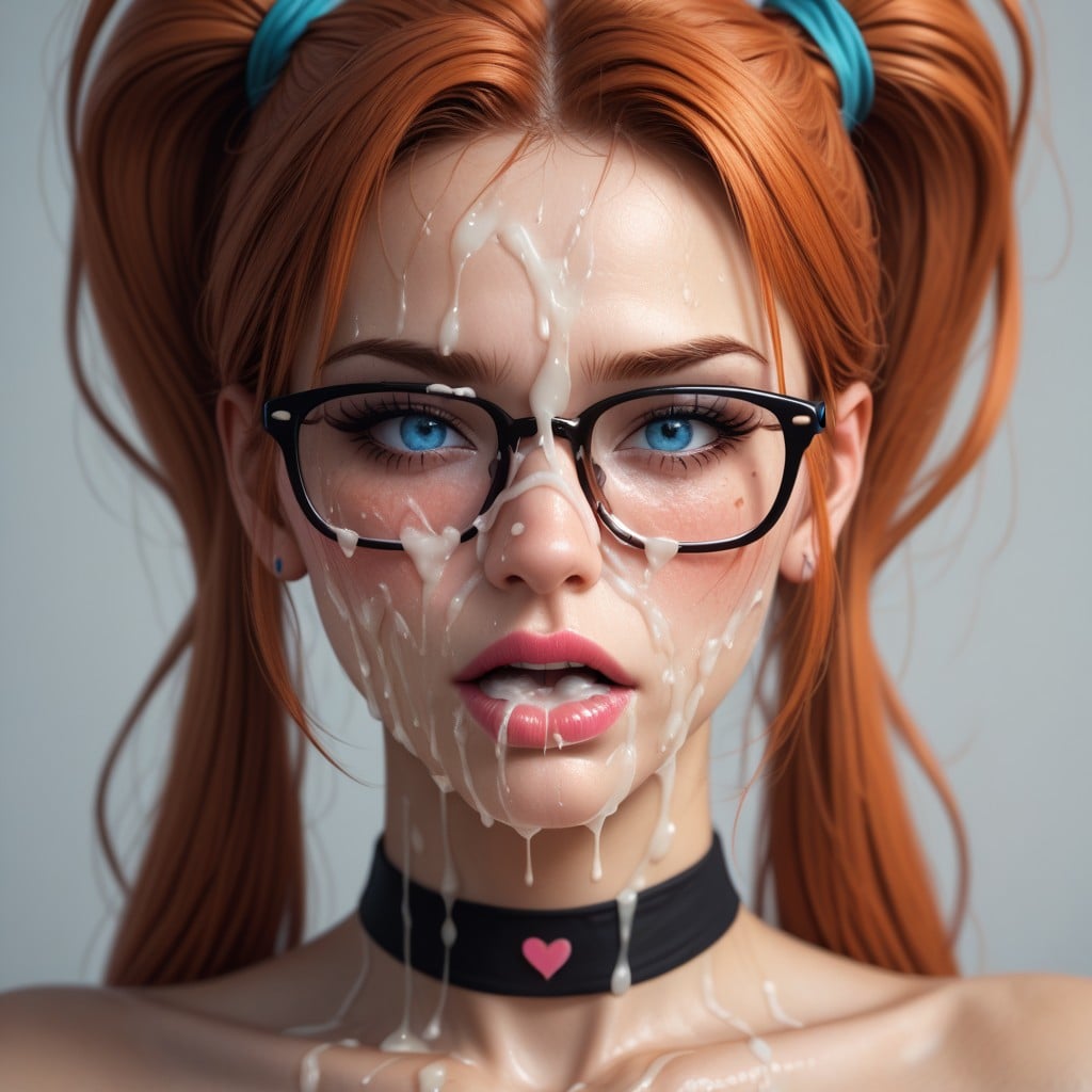 Headshot, Pink Lipstick, Choker AI Porn