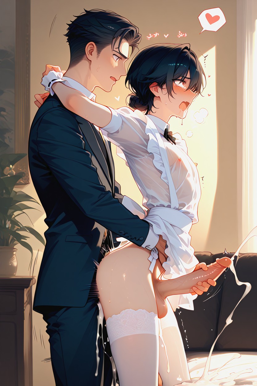 Aufgeregt, Sweaty, Soaked KI Schwulenporno