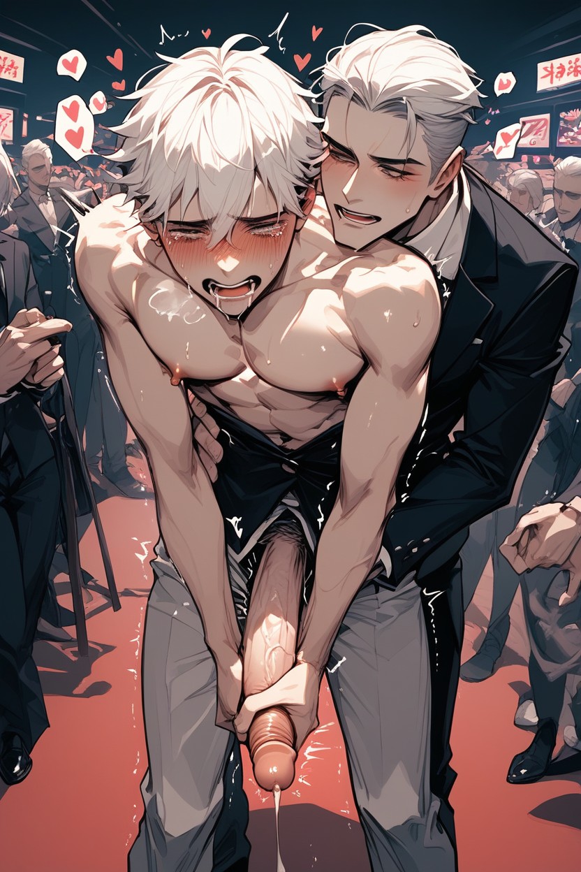 Trembling, Blushed, Detailed Facial Expressions 게이 AI 포르노