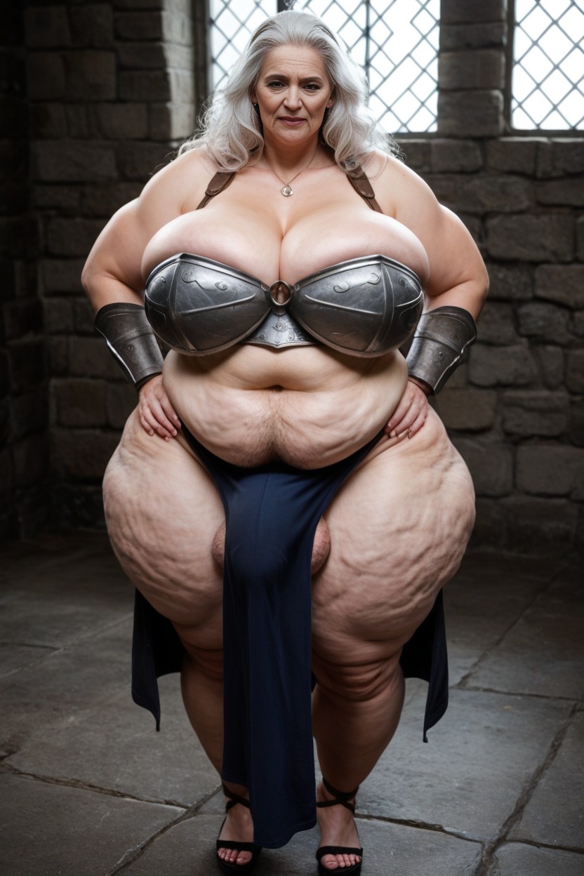 Big Belly, Battle, Giant Tall Futanari AI Porn