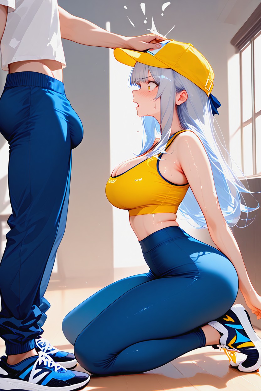 Sweaty, Wasp Waist, Surprised Hentai AI Porn
