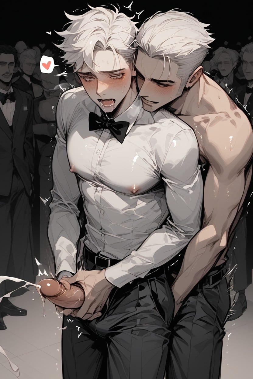 Drenched, Fair Skinned, Grope AI Gay Porn