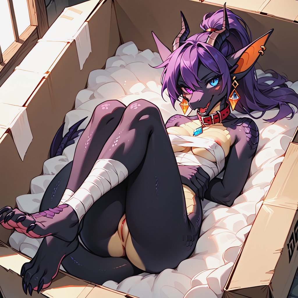 +, Pussy Exposed, Voluptuous Furry AI Porn