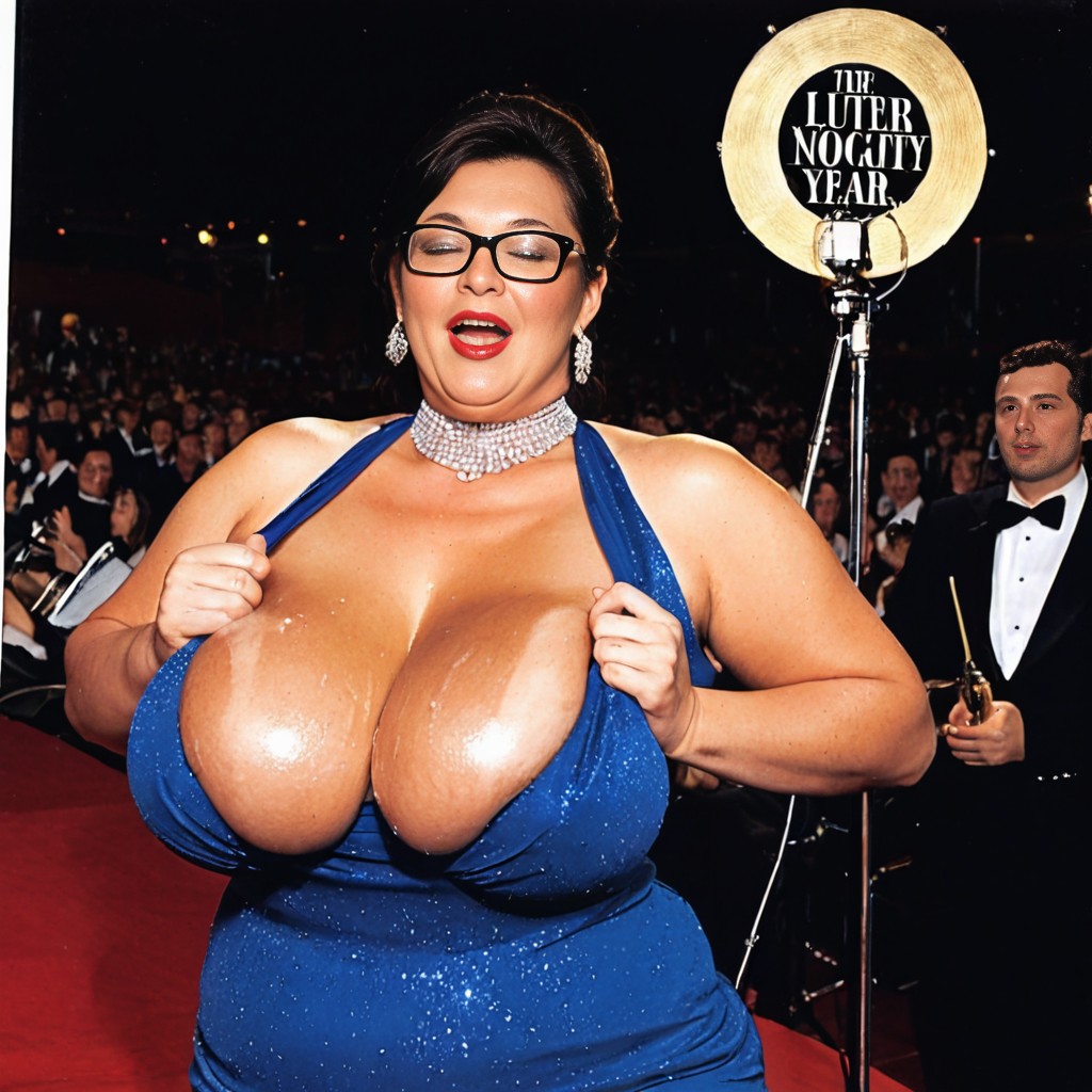 Clothed Natural Excessive Hyper Colossal Tits, Diva, Oily Pale Skin AI Porn