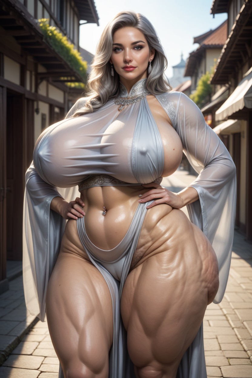 Navel Piercing, Insane Detail, Wearing A Loincloth Hentai AI Porn