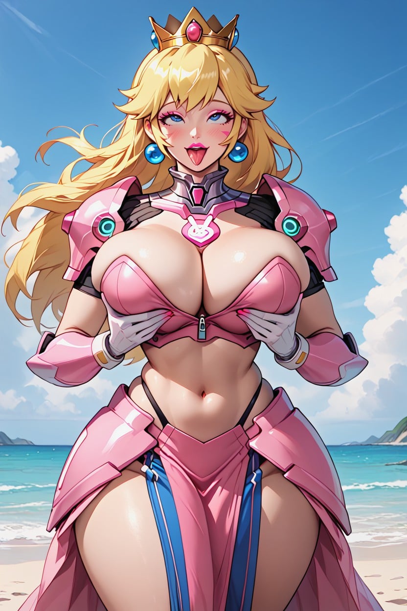 Rolling Eyes, Very Wide Hips, Crop Top Hentai AI Porn