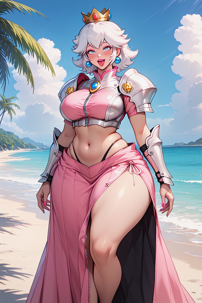 On A Beach, Tigh Clothing, Foreground Hentai AI Porn