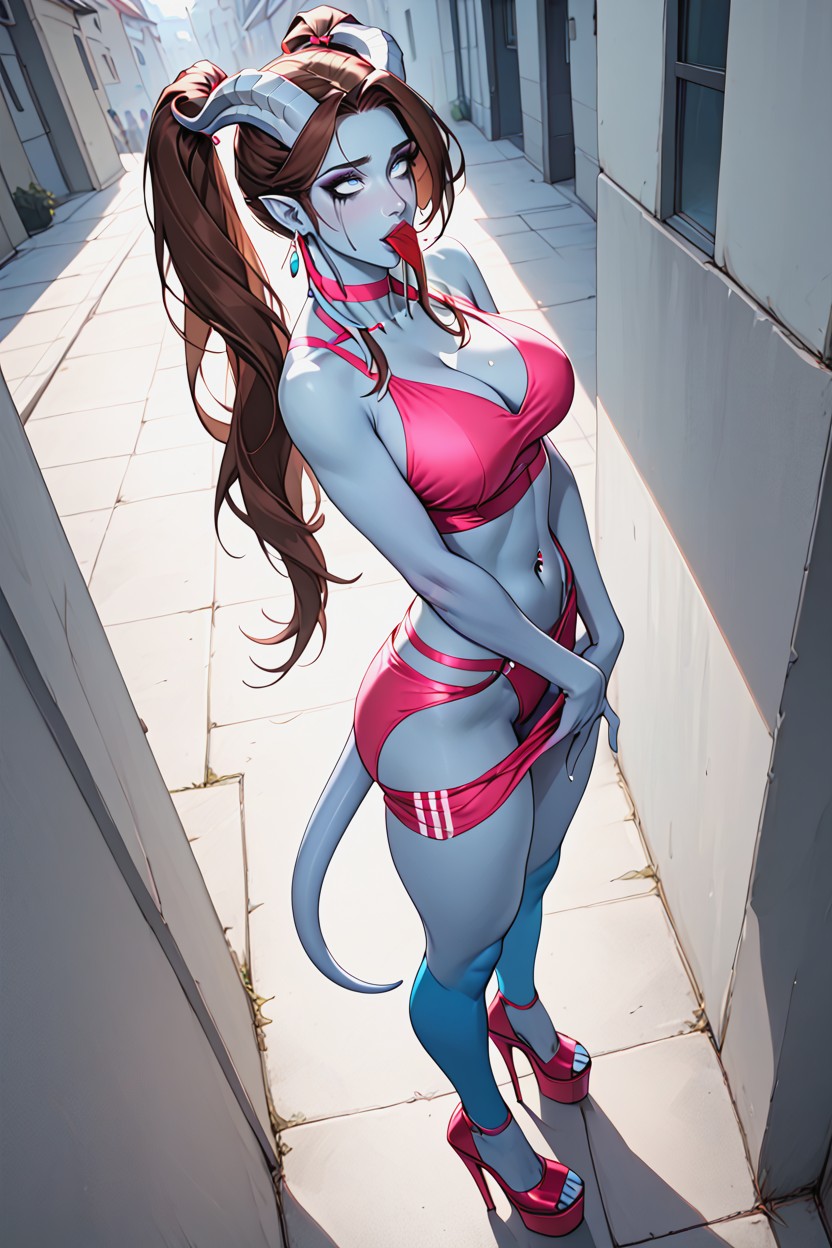 Cute, Whale Tail, Form Fitting Clothes Hentai AI Porn
