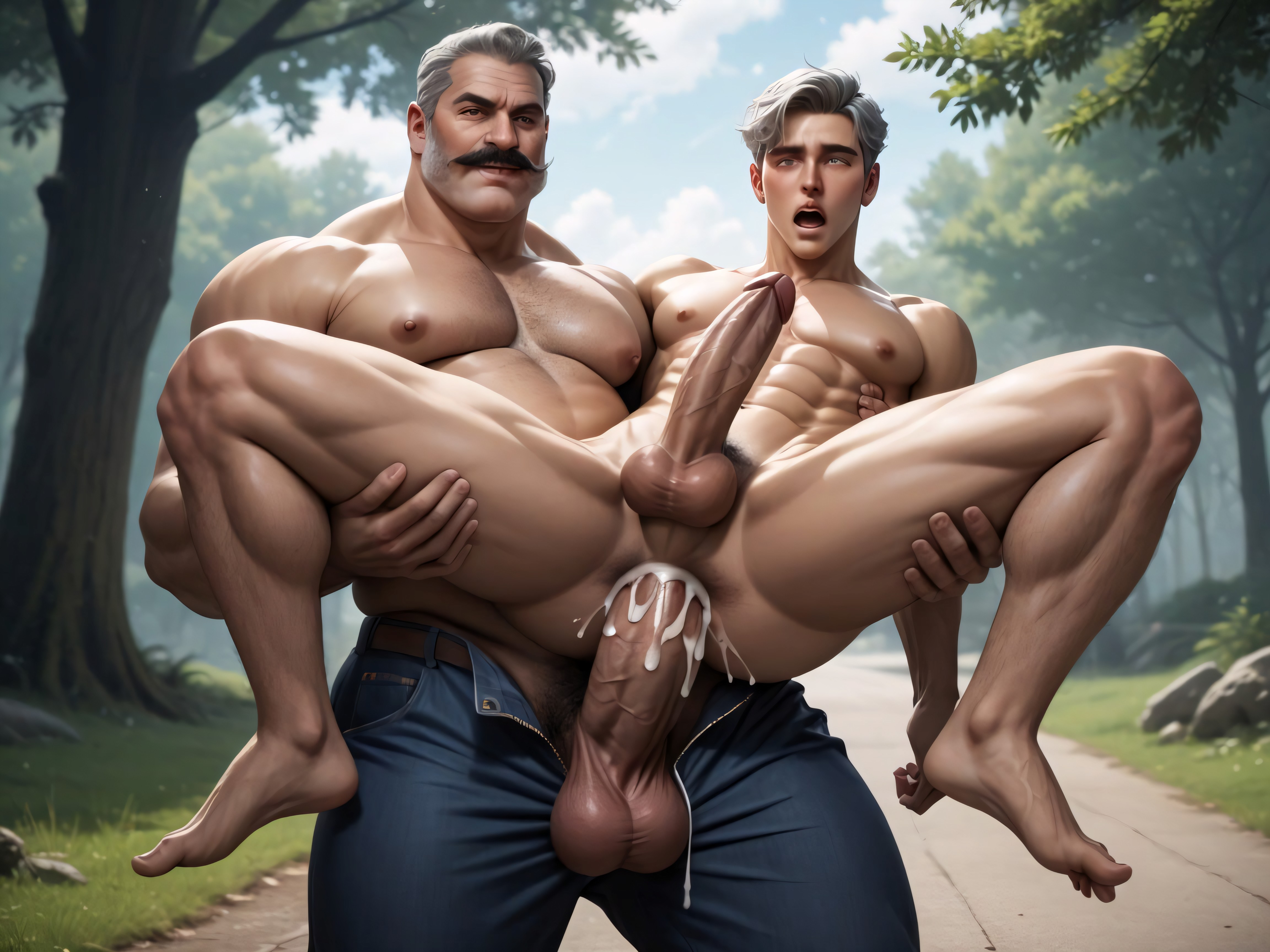 Very Short Hair, Fucking, Bottom Boi AI Gay Porn