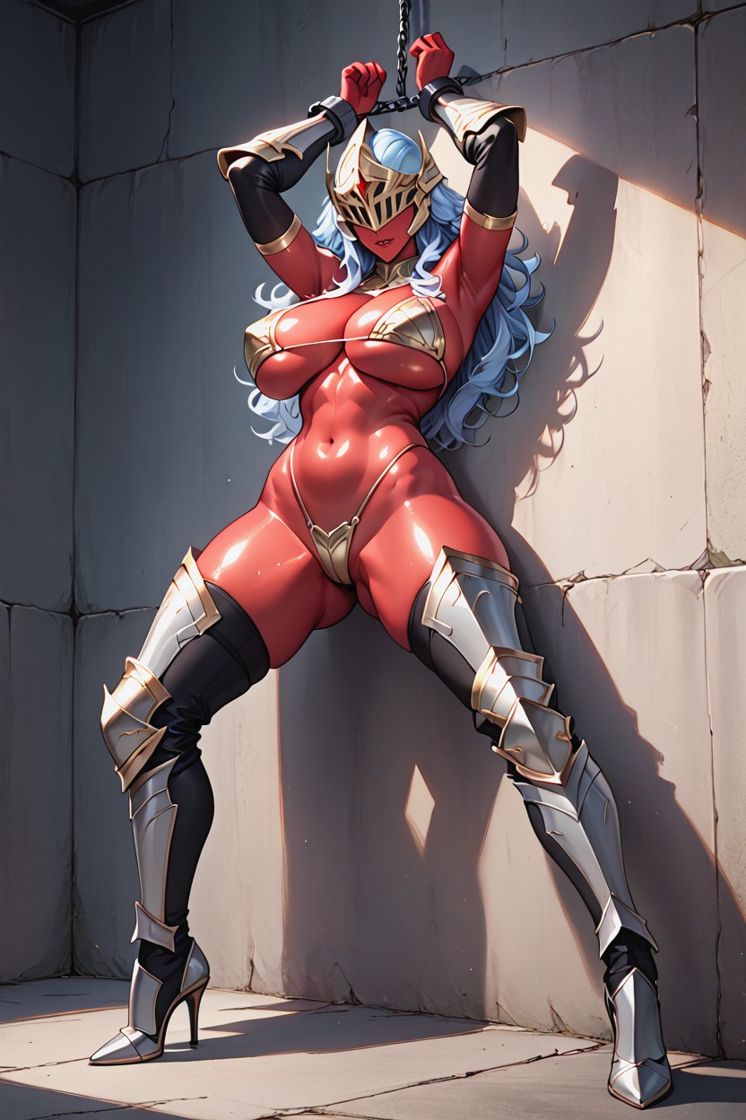 Wearing An Armor Bikini, Arms Up, Big Ass Hentai AI Porn