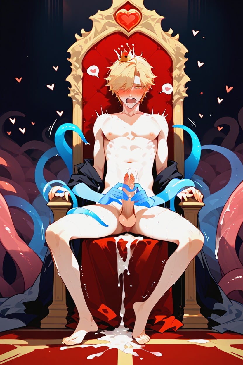 Drenched, Precum, Veiny Cock 게이 AI 포르노