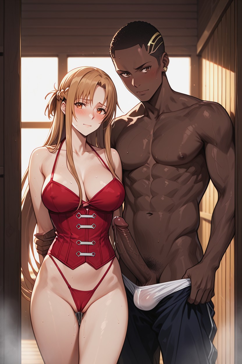 Pussy Juices, Background, Half Nipple Slip Hentai AI Porn
