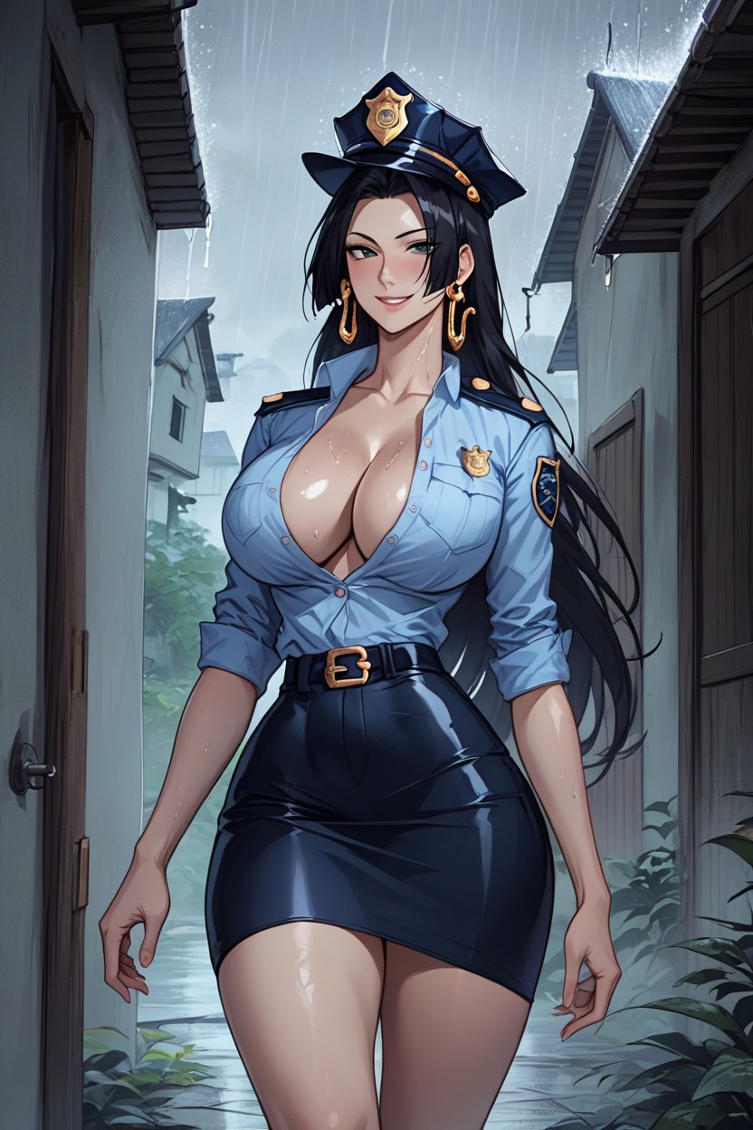 Oiled Skin, Boa Hancock, Accurate Pupil Hentai AI Porn