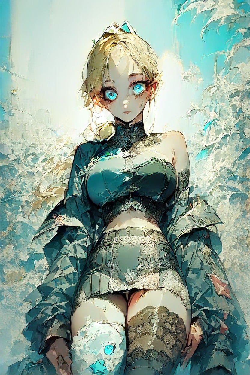 Long Hair, Blonde Hair, Seductive Hentai AI Porn