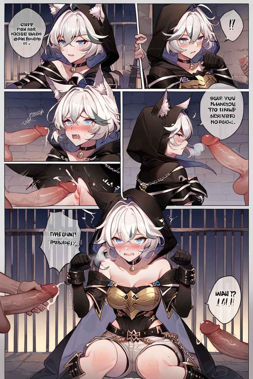 Restraint, Whole Body, Comic Book Border Hentai AI Porn