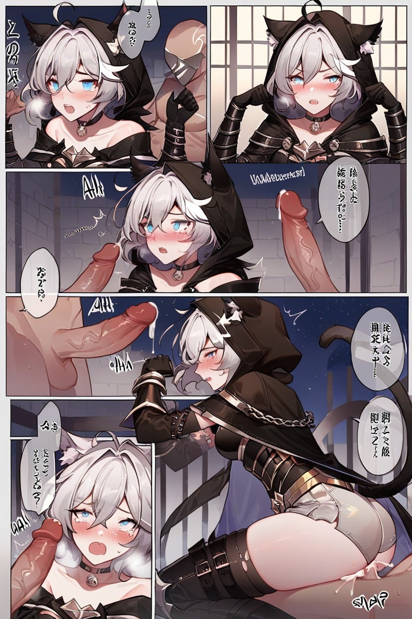 Inside Of The Hood Is Blue, Blue Eyes, Full Comic Story Hentai AI Porn