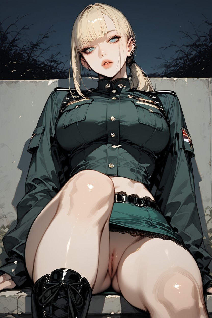 Long Hair, No Underwear, Sitting Hentai AI Porn