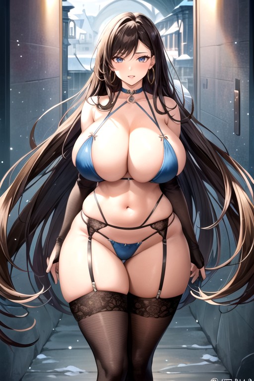 Stunning Woman, Perfect Anatomic Body, Super Waist AI Porn