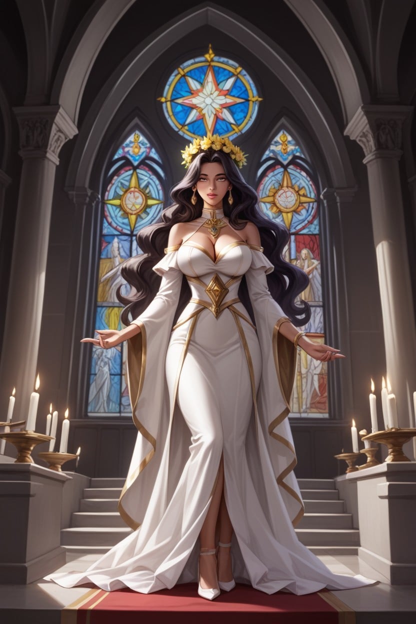 18+, Ángel, En Una Iglesia Hentai AI Porn