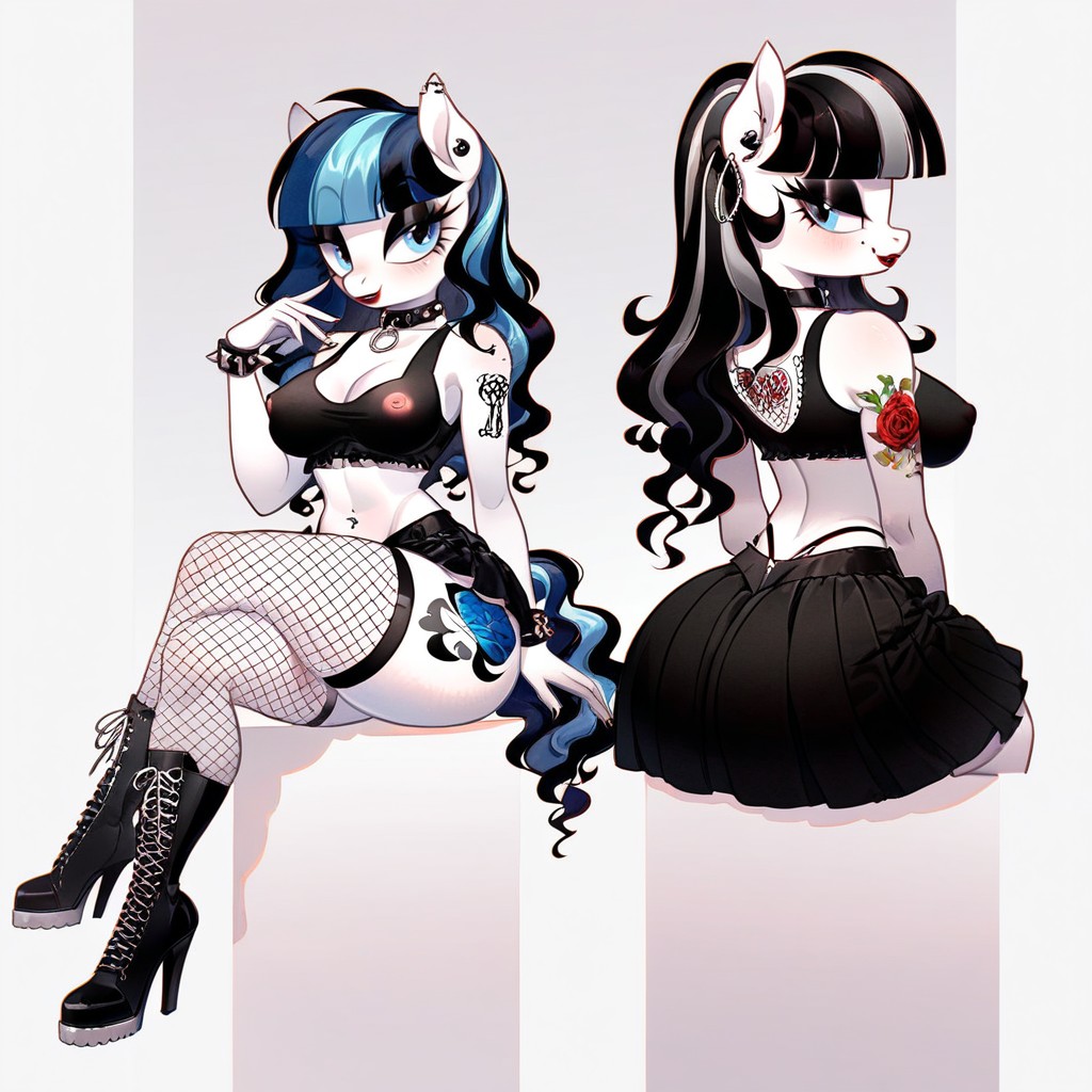 Female Pony, Fit, Femenine Figure Furry AI Porn