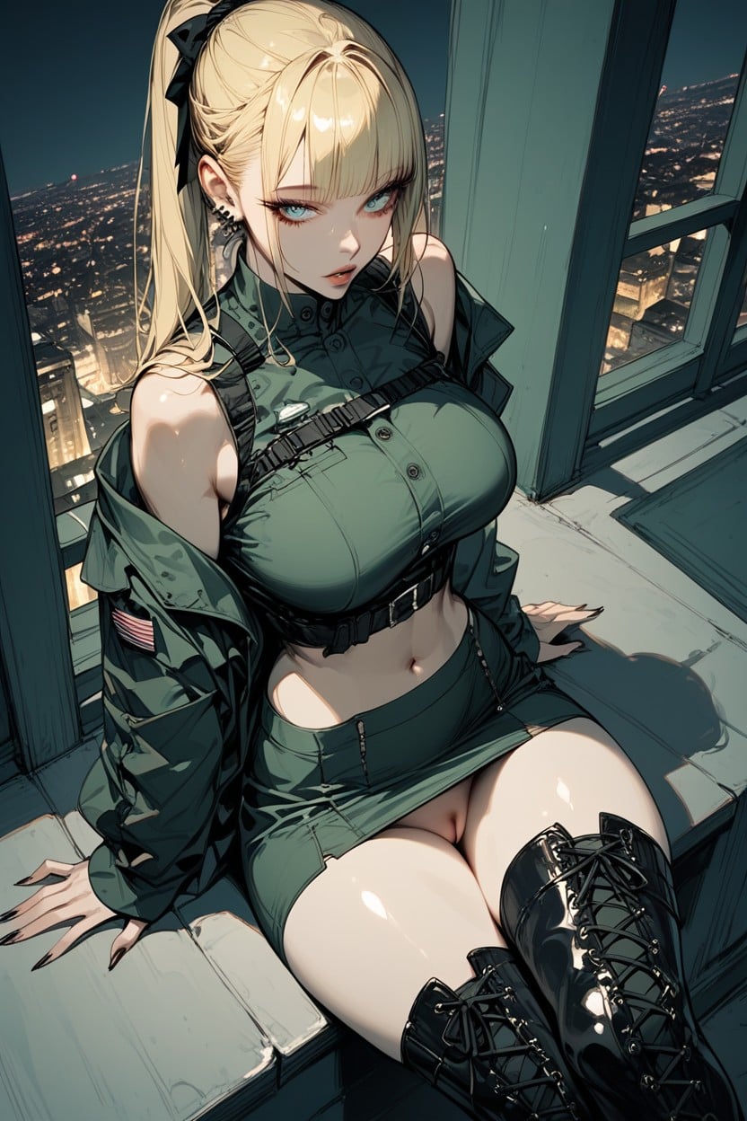 Pussy Visible, 18+, Wide Eyes Hentai AI Porn