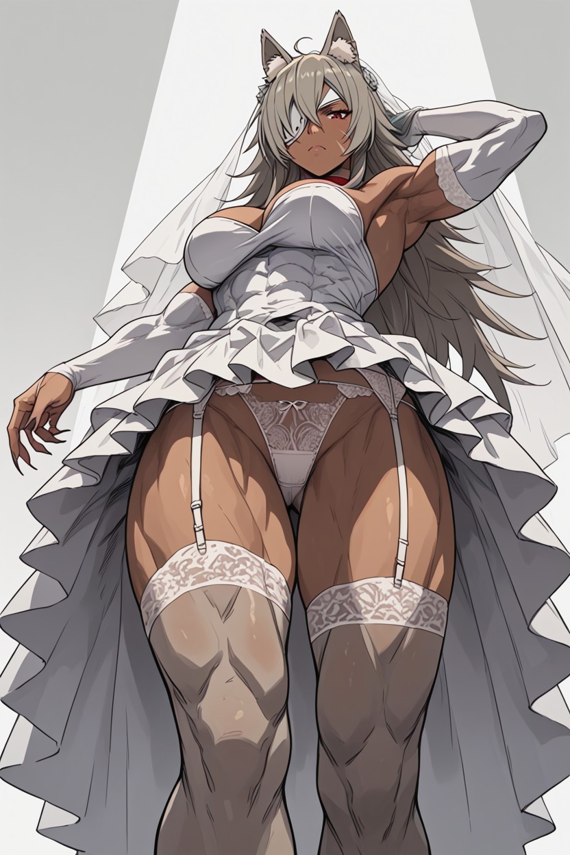 Muscular Body, Angry Face, No Shoes Hentai AI Porn