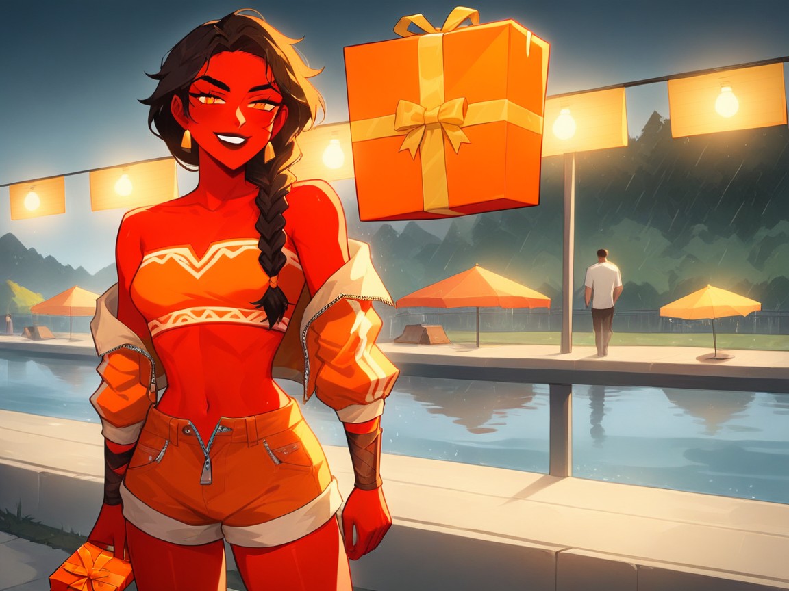 Break, Close Set Breasts, Vibrant Saturated Colors Hentai AI Porn