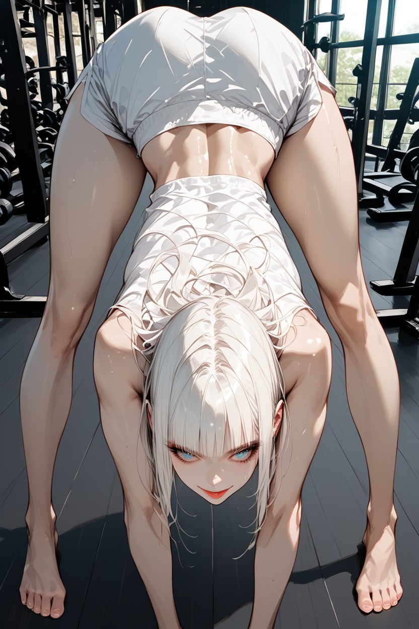 Gym Clothes, Rear View, Loose Hair Hentai AI Porn