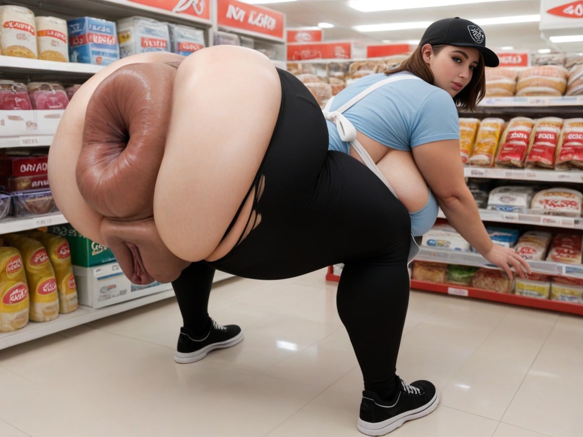Puffy Anus, Brunette, Puffy Anus AI Porn