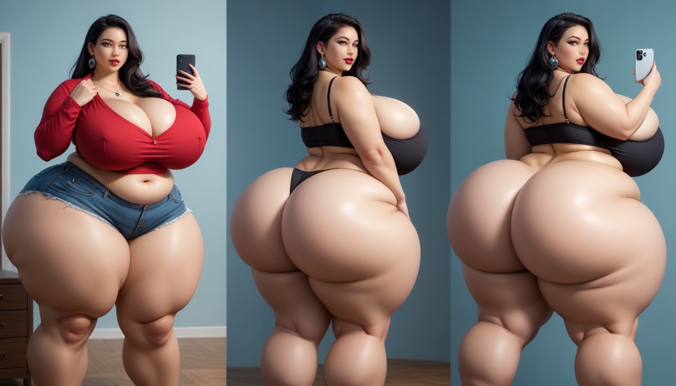 Muslos Gruesos, Mega Engorged So Much More Hyper Fatter Engorged Hyper Mega Breasts And Fat Ass, The Most Perfect Face Porno BBW IA