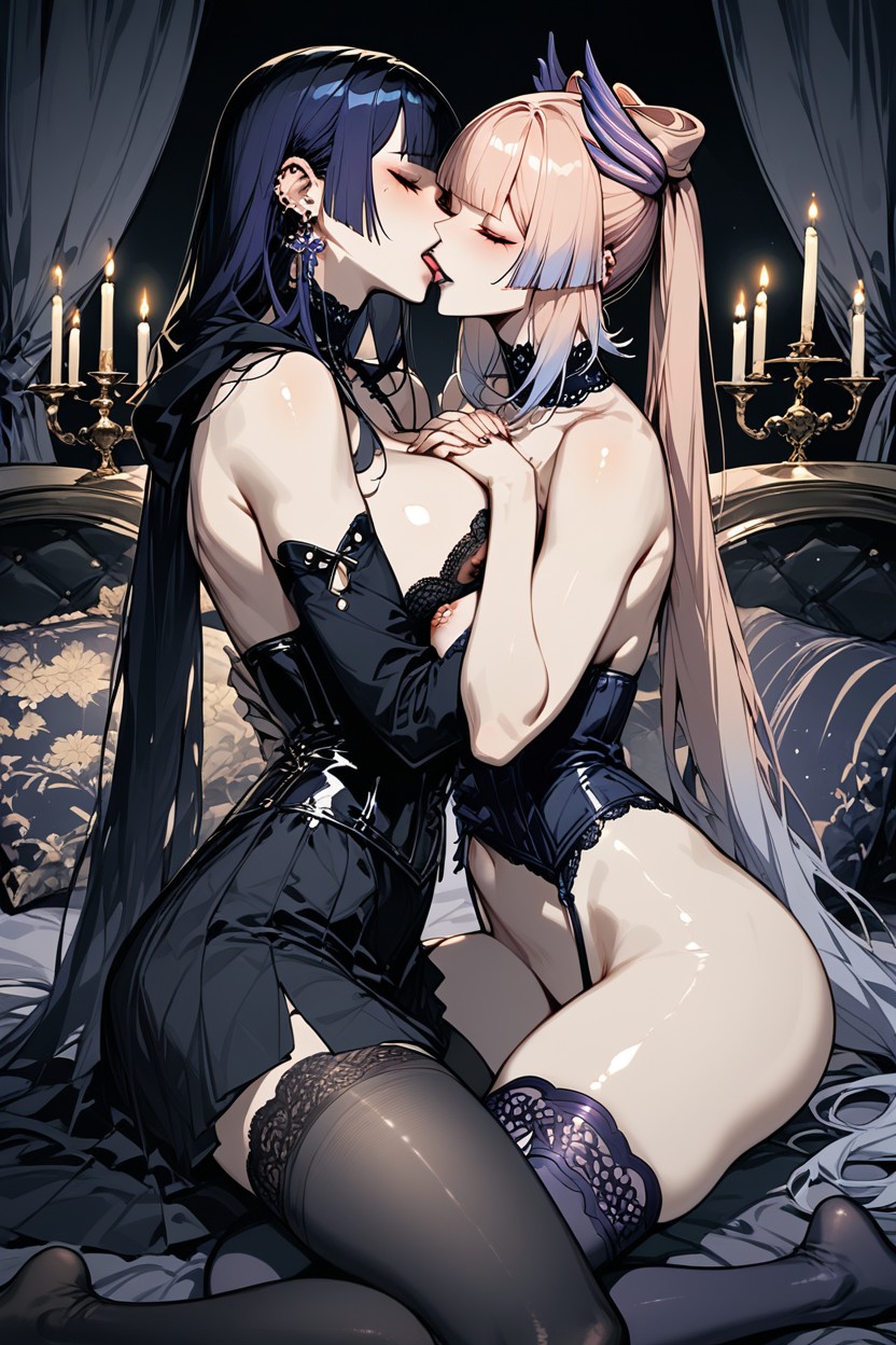 Clear Lines, Goth, Soft Flawless Skin Hentai AI Porn